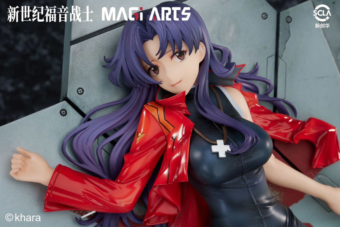 Preventa Resina Katsuragi Misato Figura Evangelion Magi Arts (Licencia) Estudio