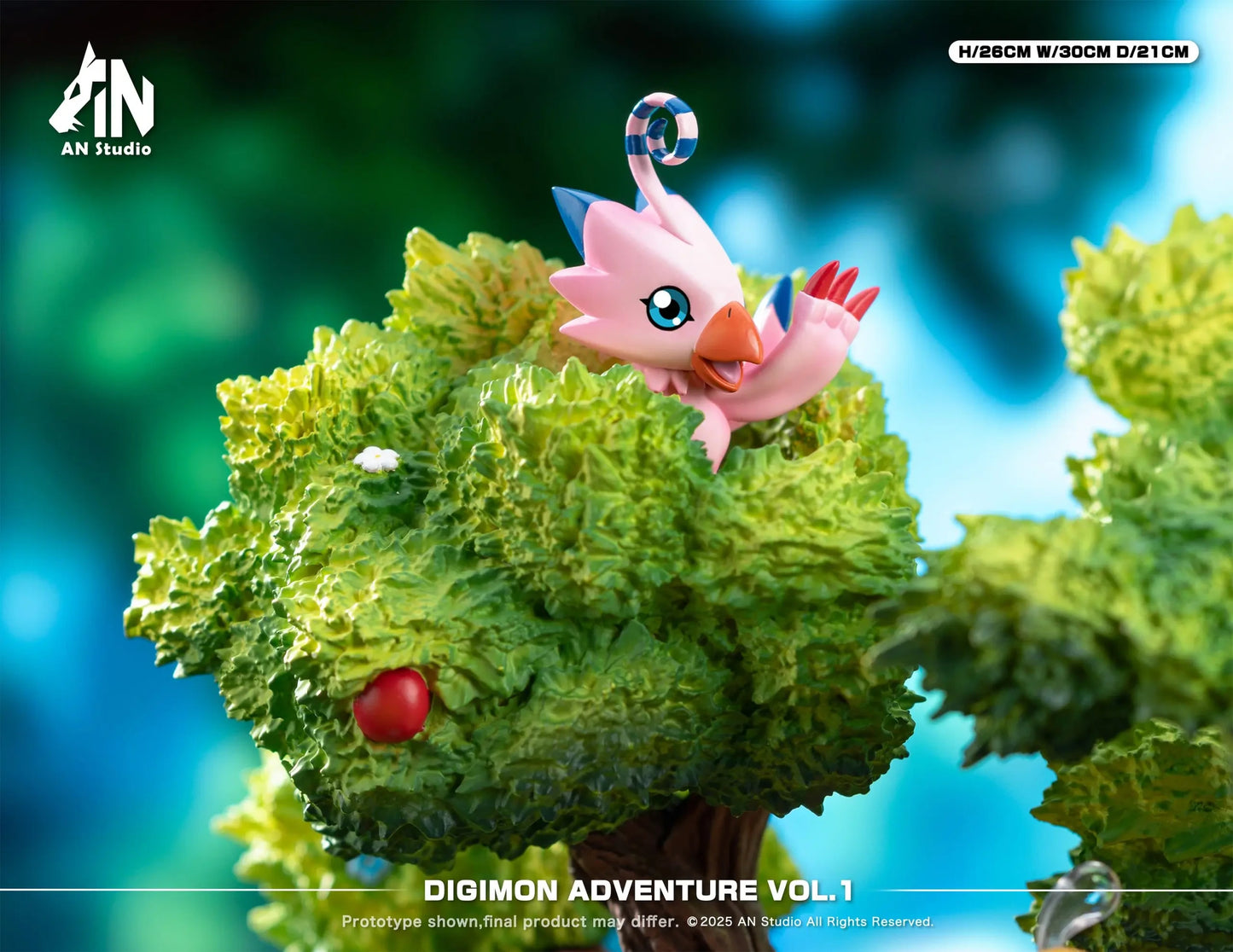 Preventa Resina Agumon, Gabumon, Tentomon, Piyomon, Palmon, Gomamon, Patamon & Tailmon Figura Digimon AN Estudio