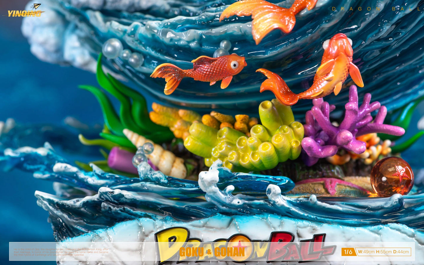 Preventa Resina Goku & Gohan Niño Figura Dragon Ball YinQing Estudio
