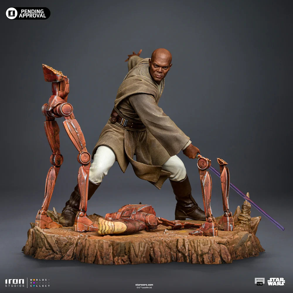 Preventa Resina Mace Windu Figura Star Wars Iron (Licencia) Estudio