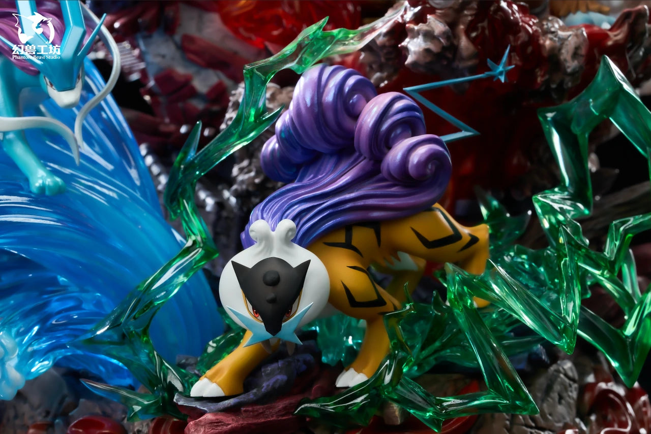 Preventa Resina Ho-Oh & Bestias Legendarias Figura Pokemón Phatom Beast  Estudio