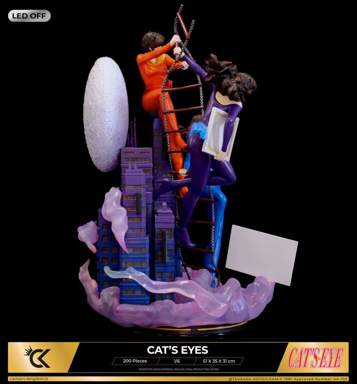 Preventa Resina Hermanas Kisugi Figura Cat's eyes Cartoon Kigdom (Licencia) Estudio