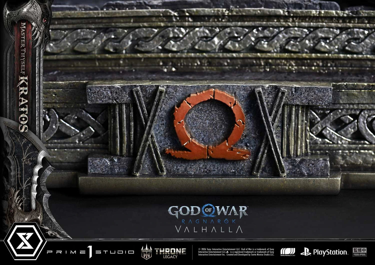 "Preventa Resina Kratos  Figura God of War Ragnarök: Valhalla  Prime 1 (Licencia) Estudio"