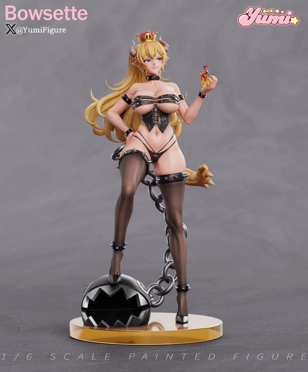 Preventa Resina Bowsette Figura Mario Bros Yumi Estudio