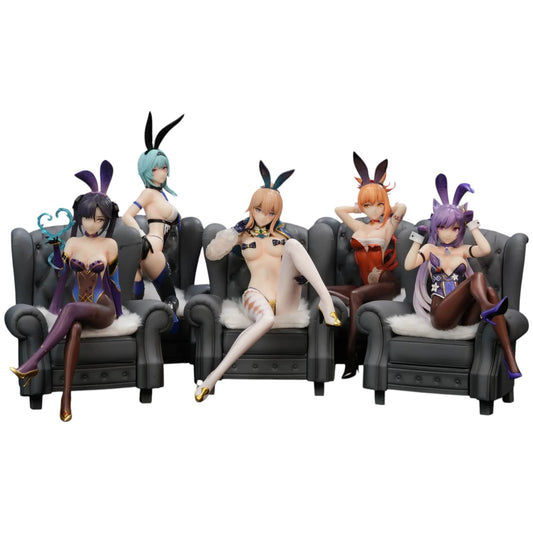 Preventa Resina Yoimiya, Eula Lawrence, Keging, Astrologist Mona Megistus, Jean Figura Genshin Impact Bunny Estudio