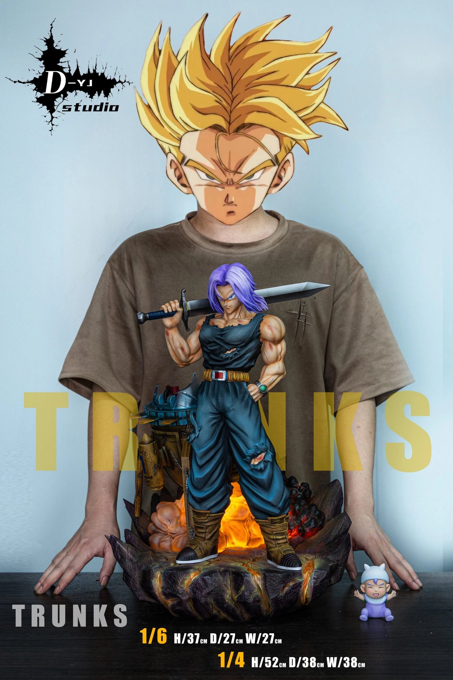Preventa Resina Trunks Figura Dragon Ball D-YJ Estudio