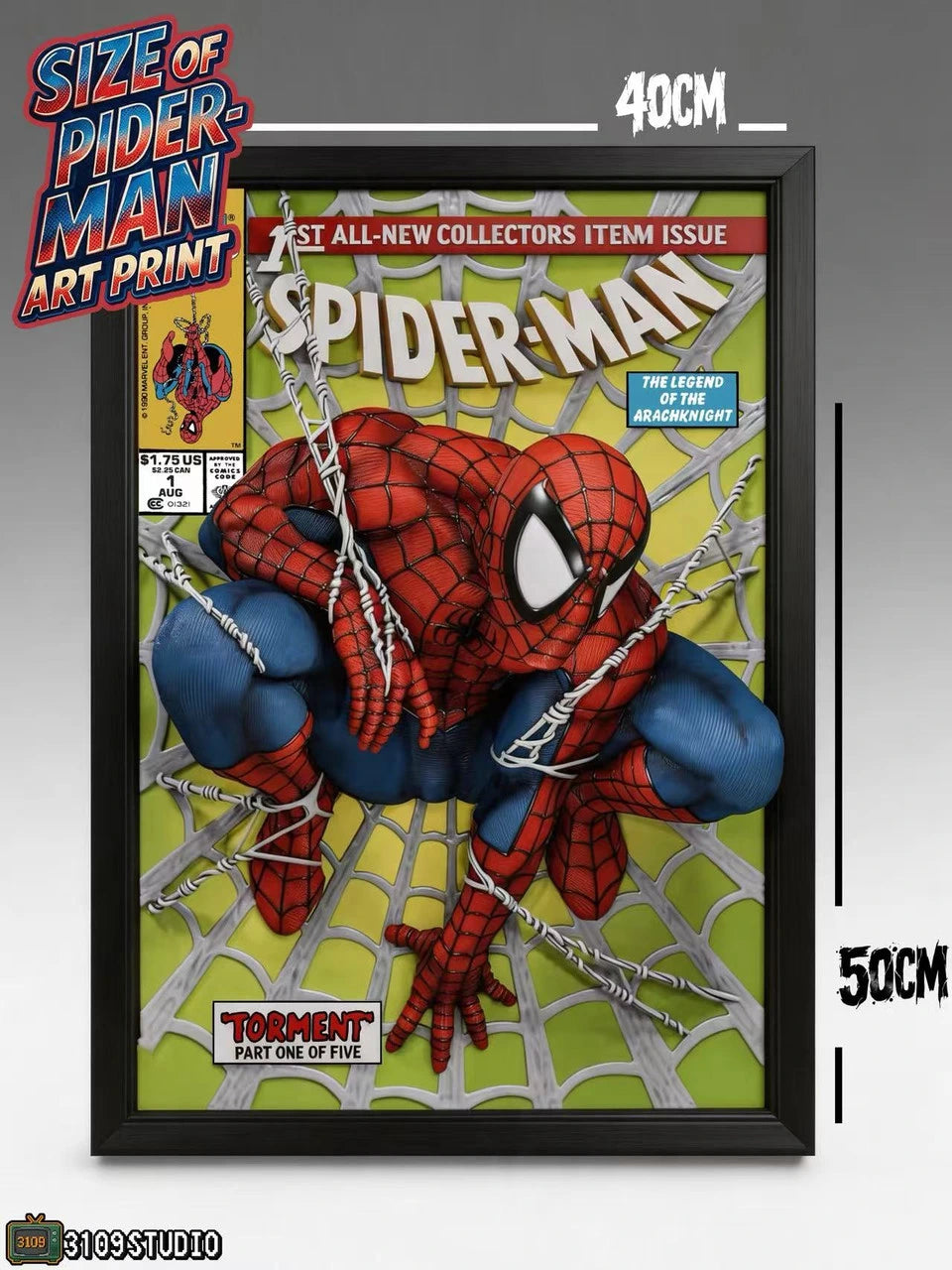 Preventa Resina Spider-Man Figura Marvel Comics 1/4 3109 Estudio