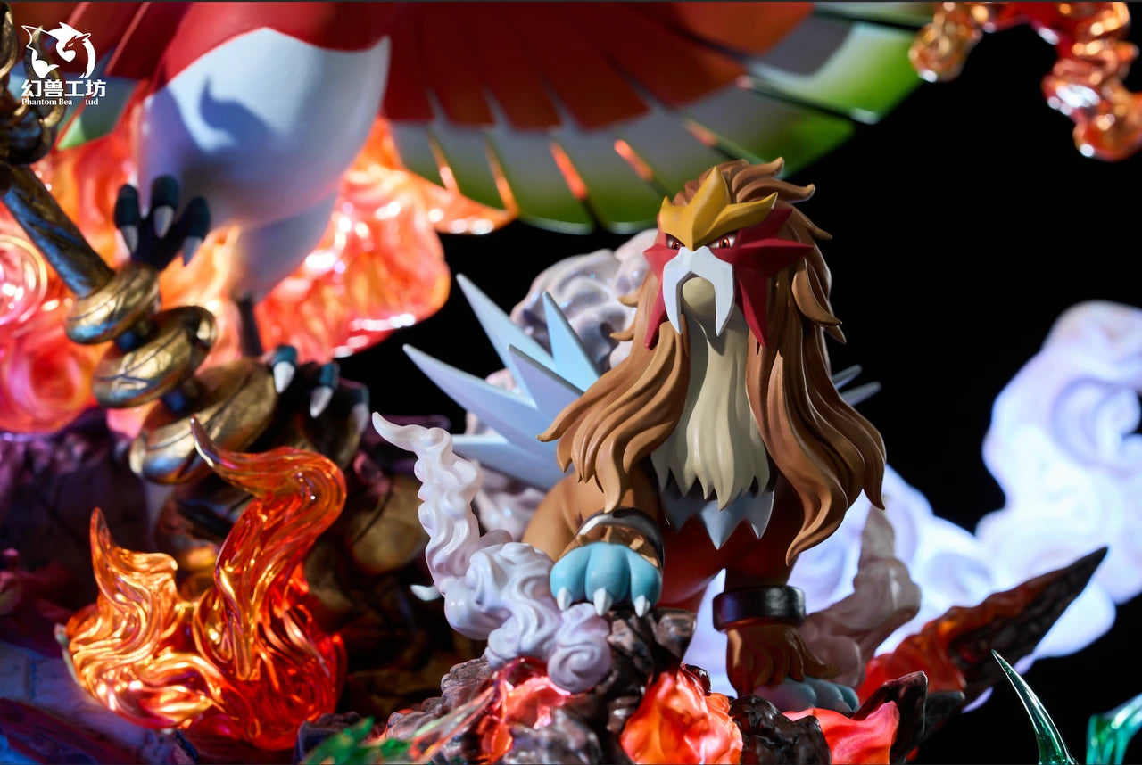 Preventa Resina Ho-Oh & Bestias Legendarias Figura Pokemón Phatom Beast  Estudio