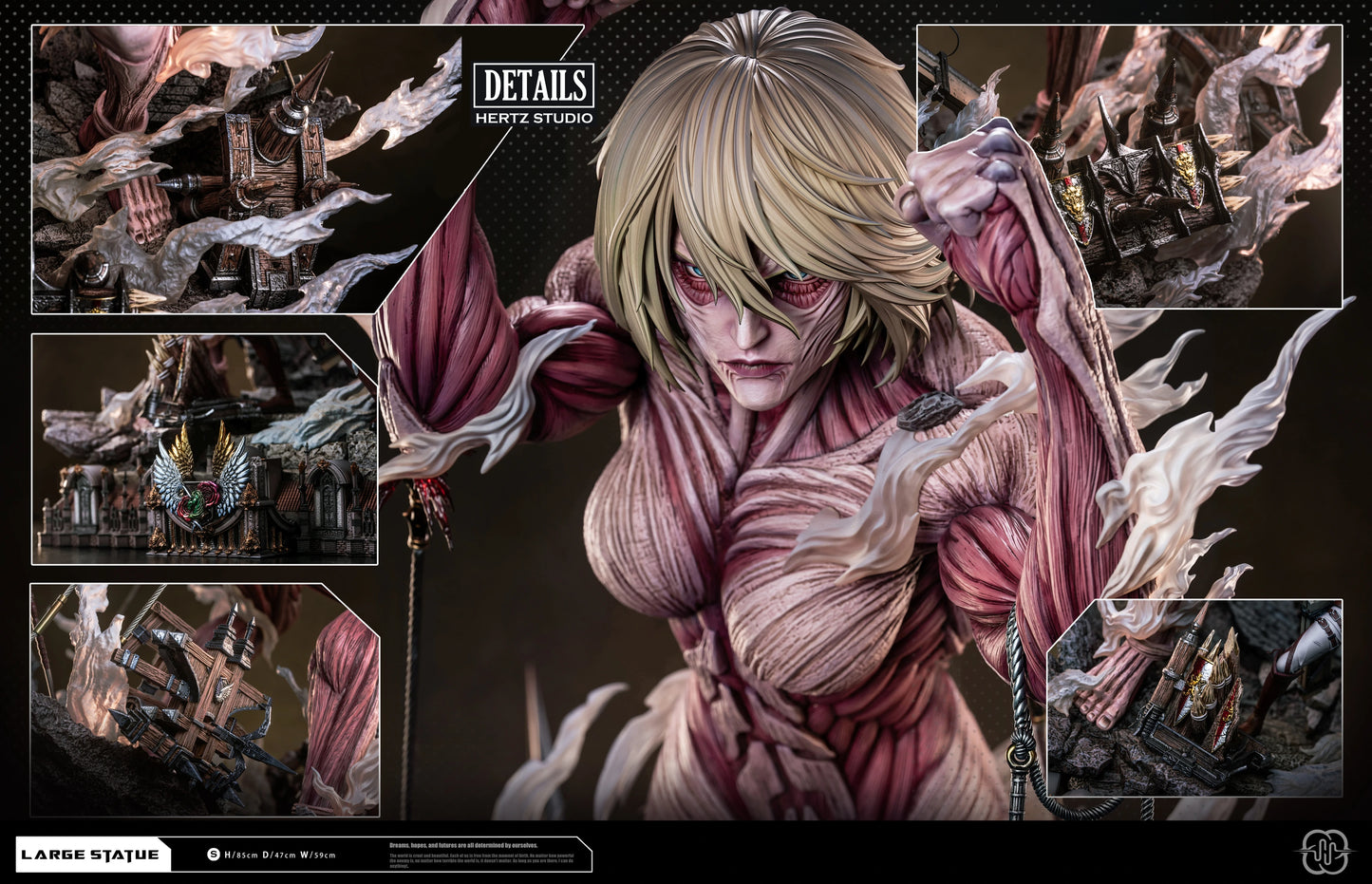 Preventa Resina Titan Femenino & Annie Leonhart Figura Attack On Titan Hertz  Estudio