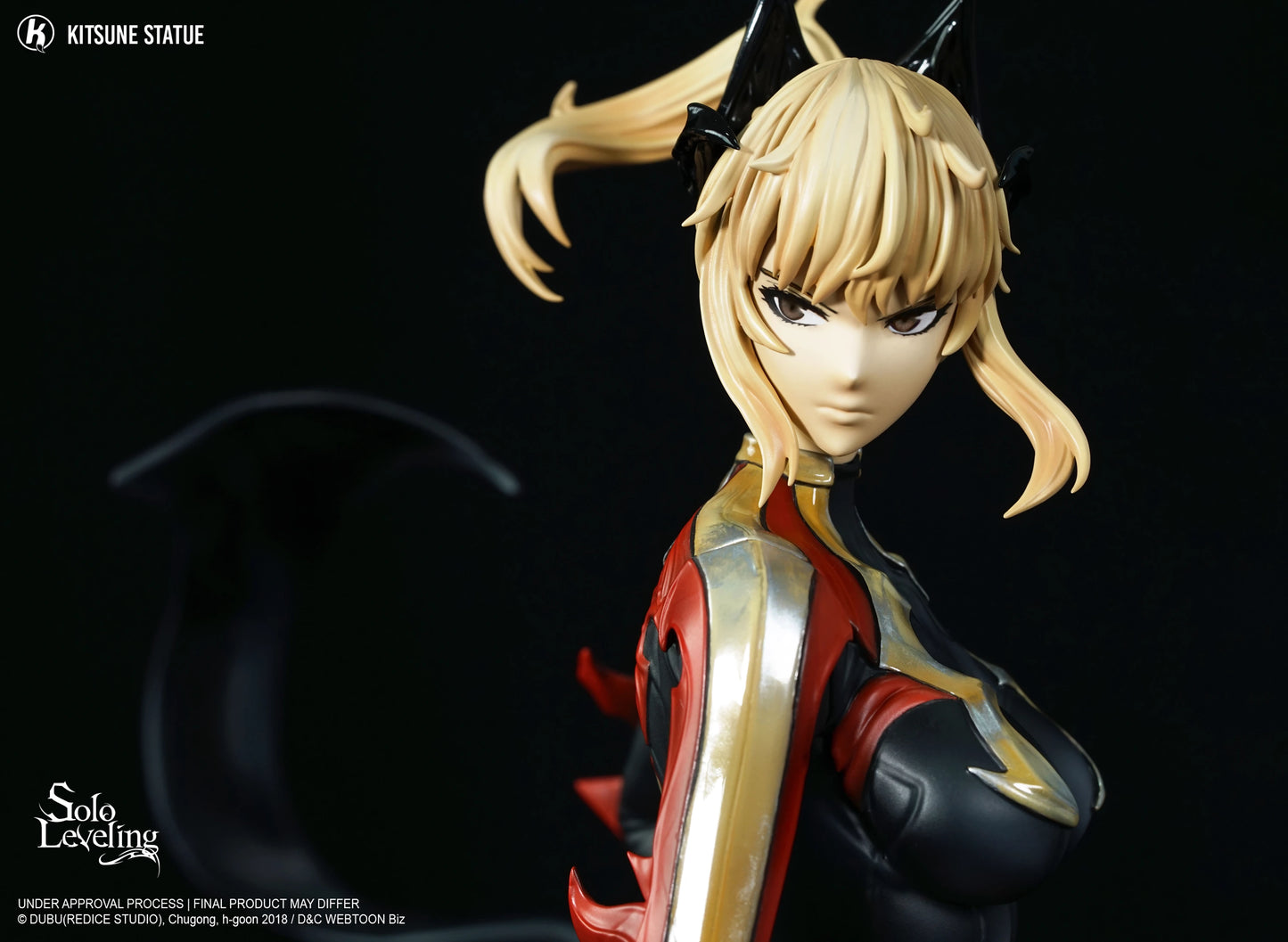 Preventa Resina Cha Hae-In Figura Solo Leveling Kitsune Statue (Licencia) Estudio