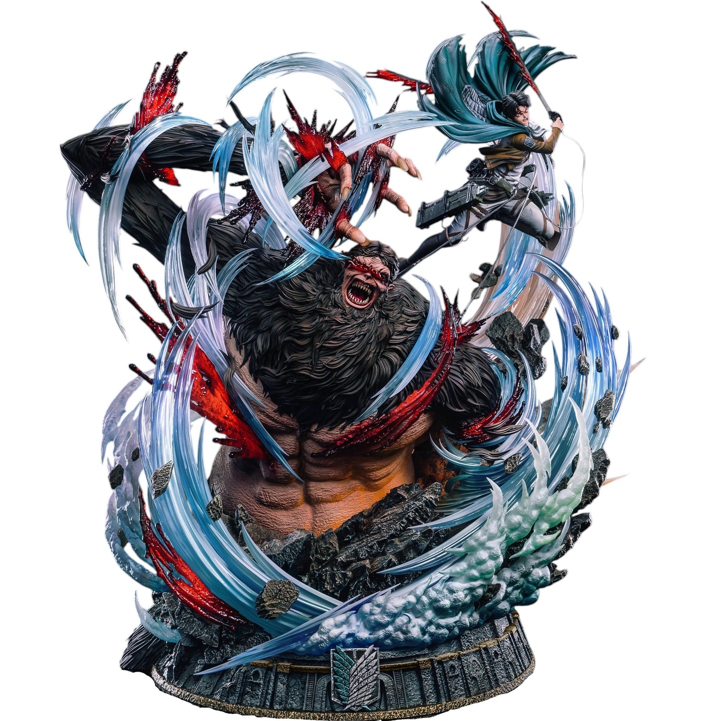 Preventa Resina Levi vs Zeke Figura Attack On Titan Hertz Estudio