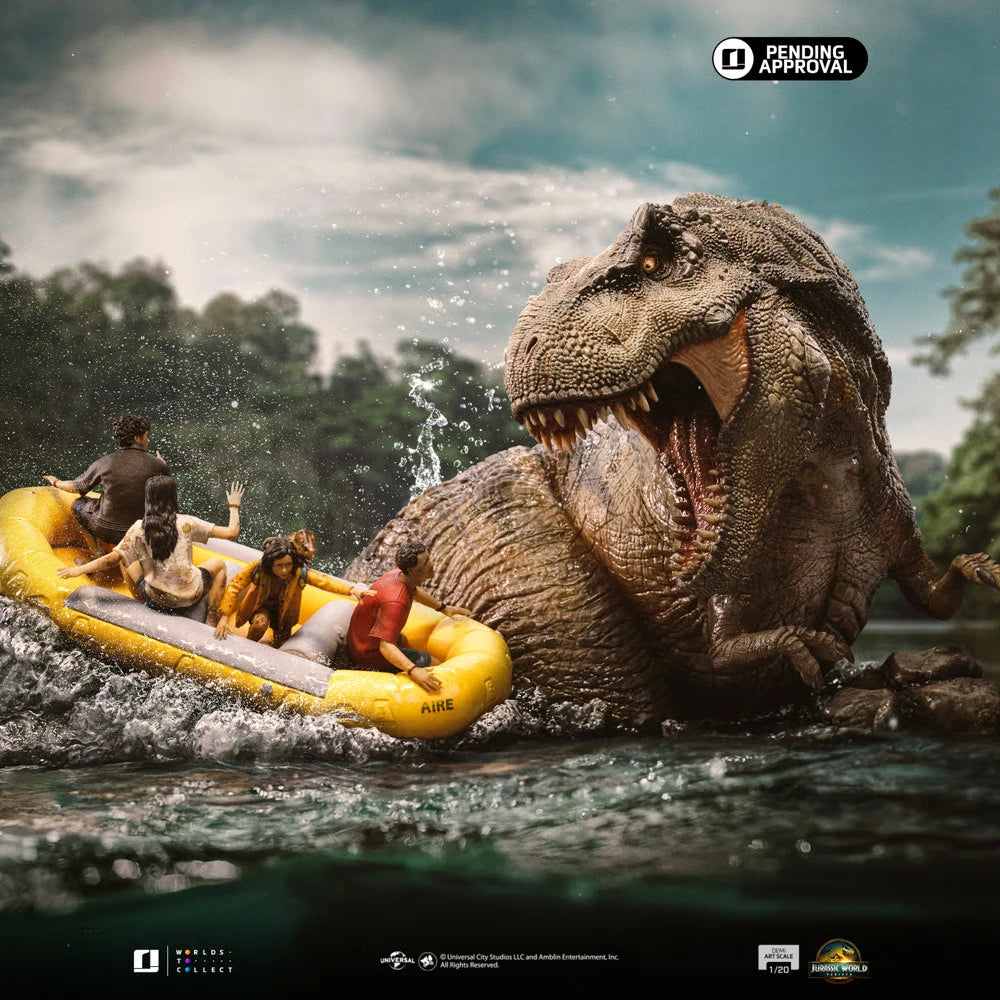 Preventa Resina T-Rex Figura Jurassic World: Rebirt Iron (Licencia) Estudio