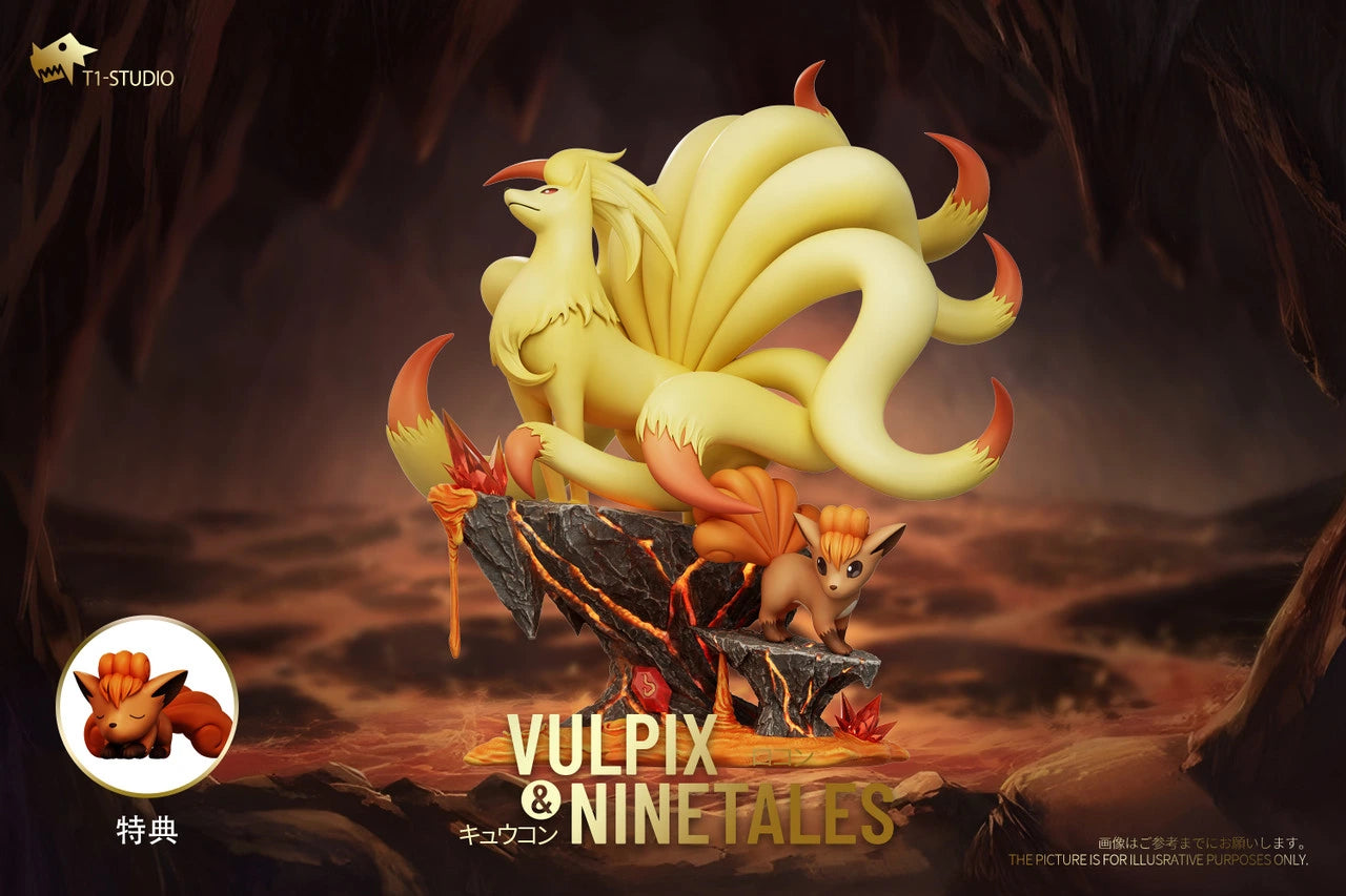 Preventa Resina Vulpix & Ninetales Figura Pokemón 1/6 T1 Estudio