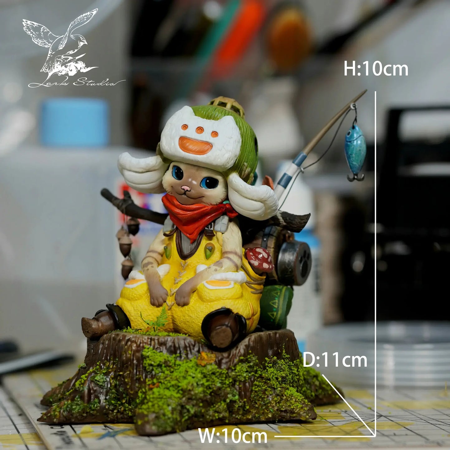 Preventa Resina Felyne Figura Monster Hunter Lark Estudio