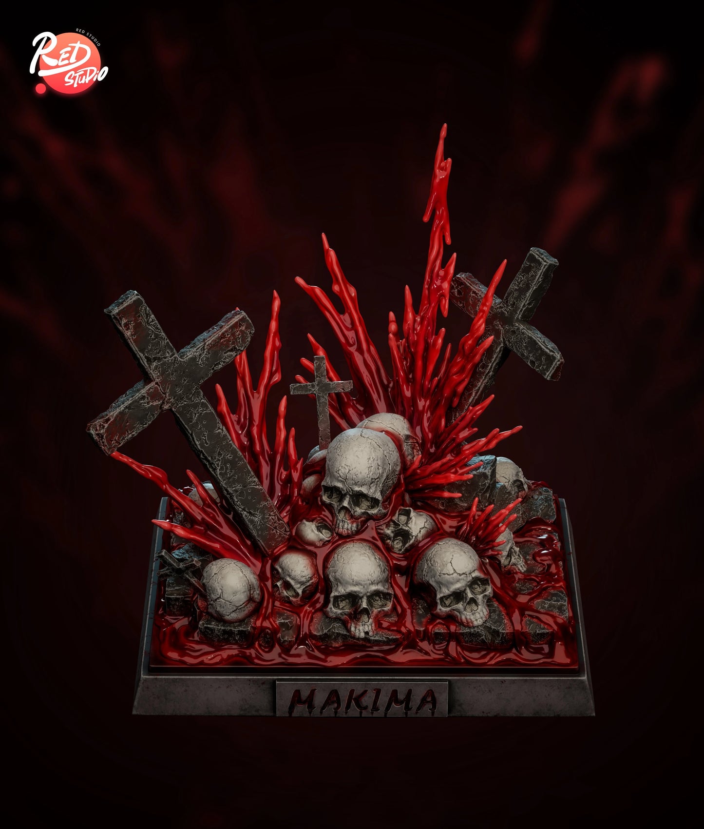 Preventa Resina Makima Figura Chainsaw Man Red Estudio