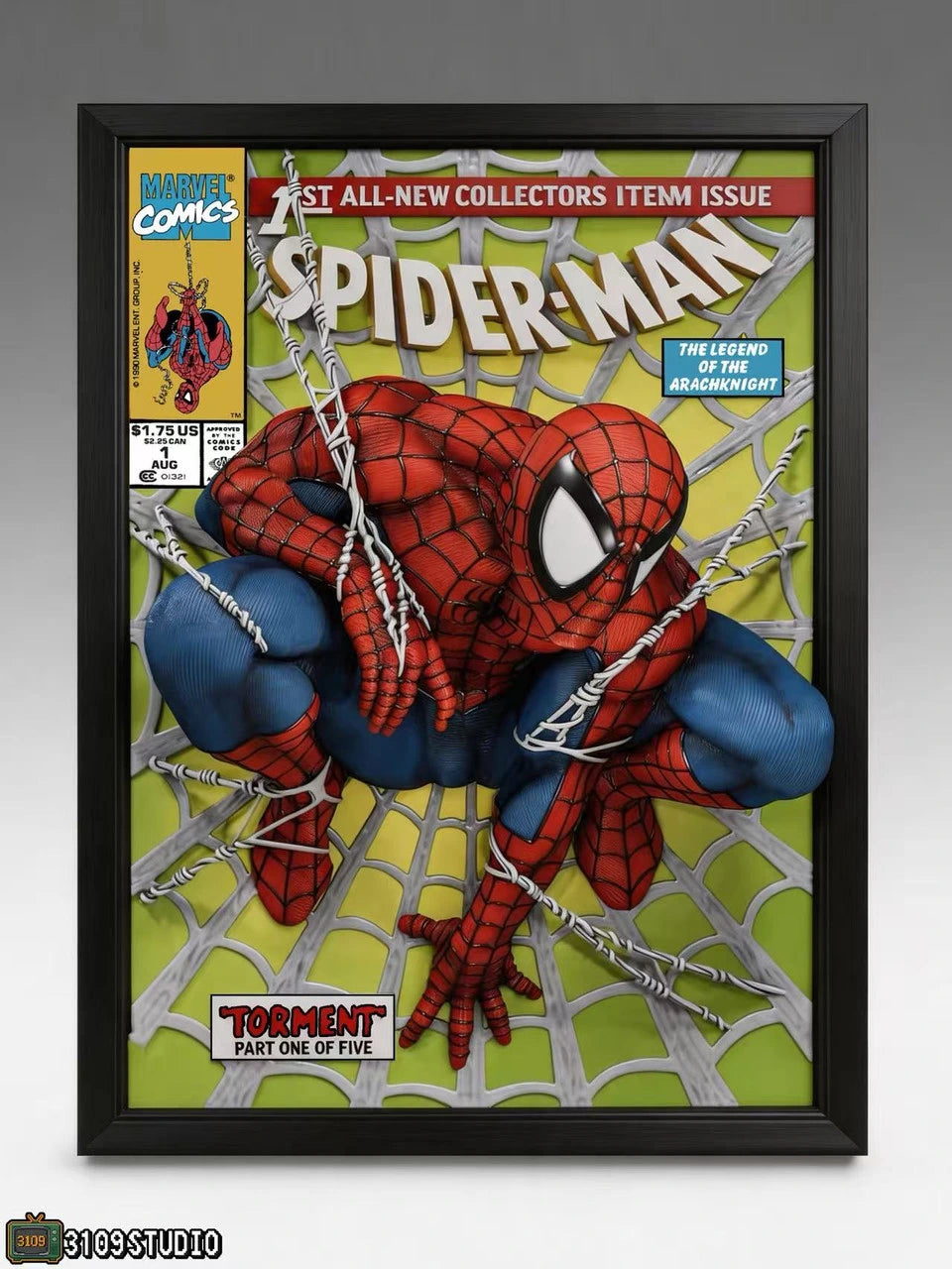 Preventa Resina Spider-Man Figura Marvel Comics 1/4 3109 Estudio