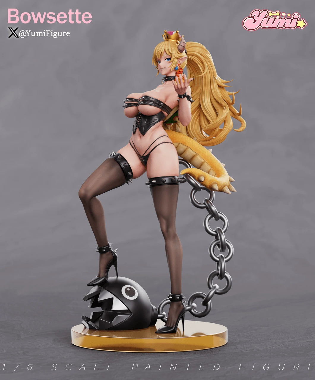 Preventa Resina Bowsette Figura Mario Bros Yumi Estudio
