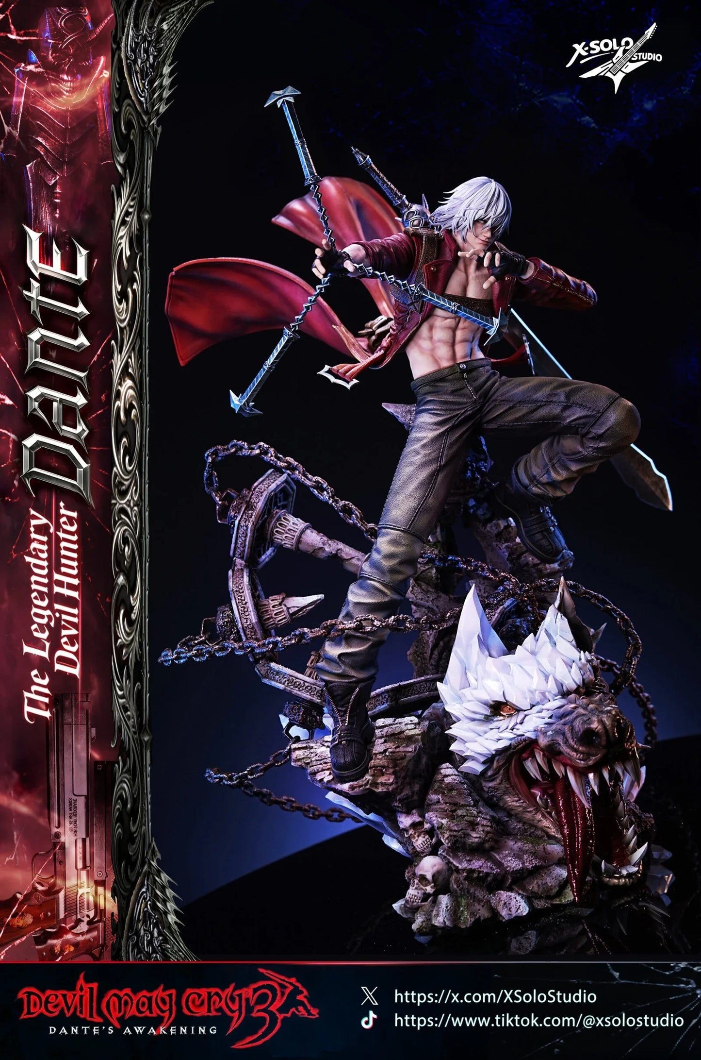 Preventa Resina Dante Figura Devil May Cry 3 X-Solo Estudio