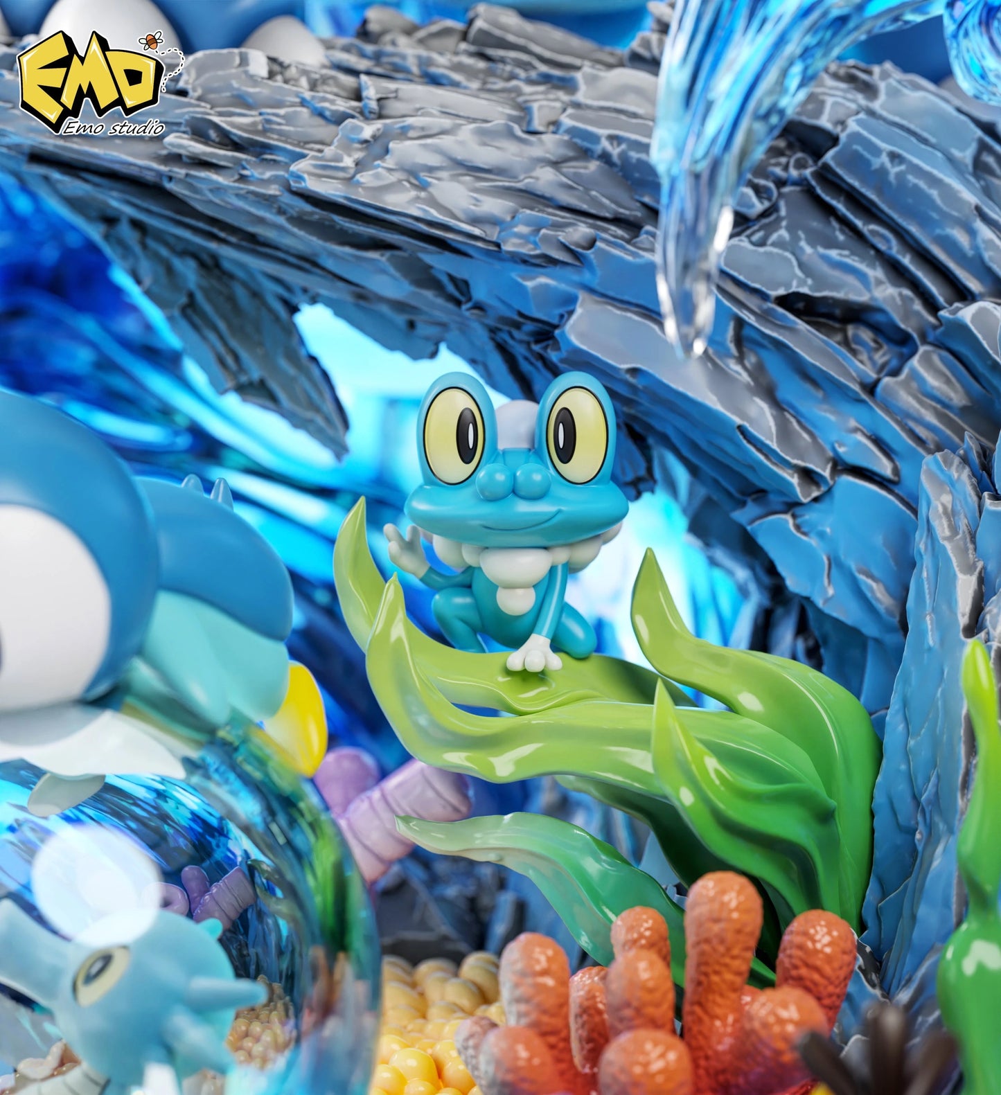 Preventa Resina Pokemon Agua Figura Pokemón  EMO Estudio