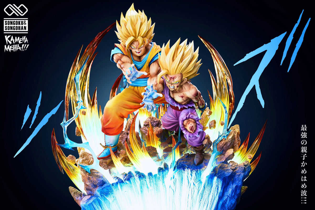 Preventa Resina Goku & Gohan Figura Dragon Ball 1/6, 1/4 Infinite Estudio
