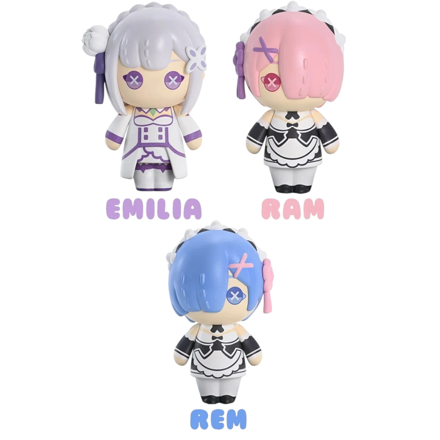 Preventa PVC Emilia, Rem & Ram Figura Re:ZERO -Starting Life in Another World Prime 1  & Cutie 1 Plus (Licencia) Estudio