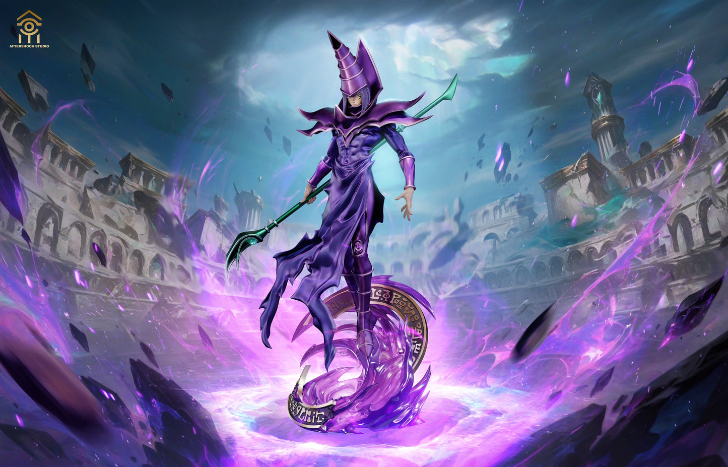 Preventa Resina Mago Oscuro Figura Yu-Gi-Oh! Aftershock Estudio