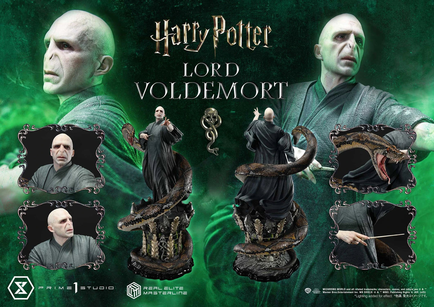 Preventa Resina Lord Voldemort Figura Harry Potter Prime 1 (Licencia) Estudio