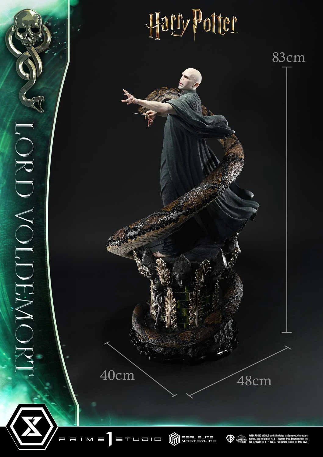 Preventa Resina Lord Voldemort Figura Harry Potter Prime 1 (Licencia) Estudio