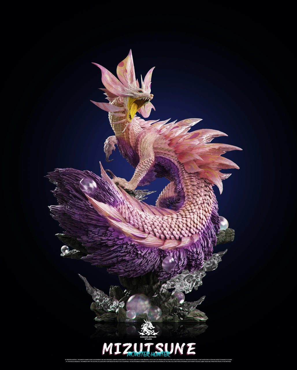 Preventa Resina Mizutsune Figura Monster Hunter Dragon Realm Estudio