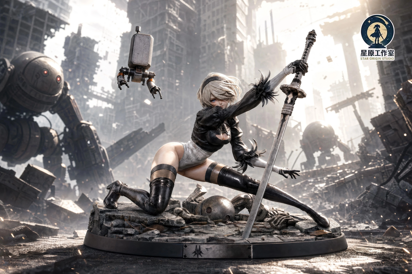 Preventa Resina 2B Figura Nier: Automata 1/6 Star Origin Estudio