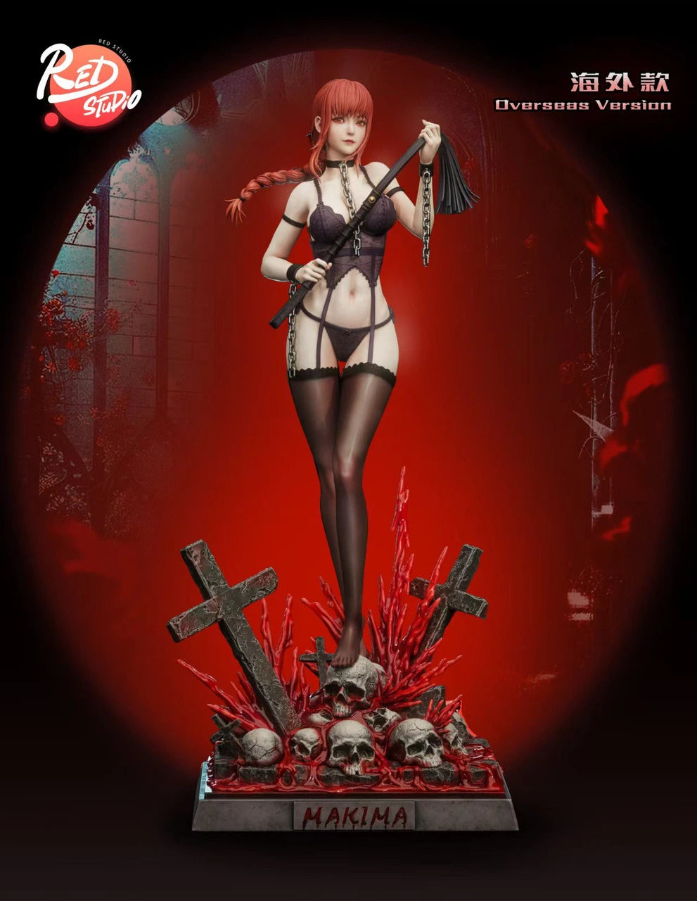 Preventa Resina Makima Figura Chainsaw Man Red Estudio