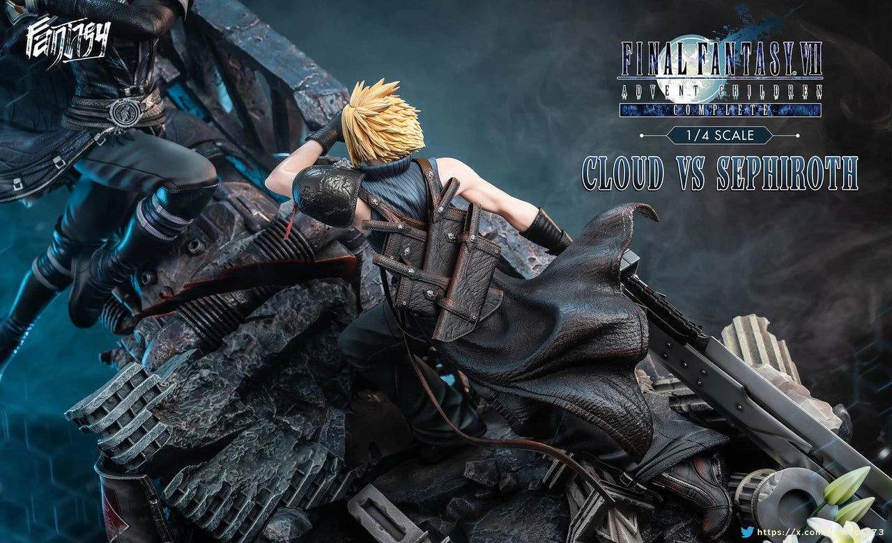 Preventa Resina Cloud vs Sephiroth Figura Final Fantasy VII Fantasy & Dragon  Estudio