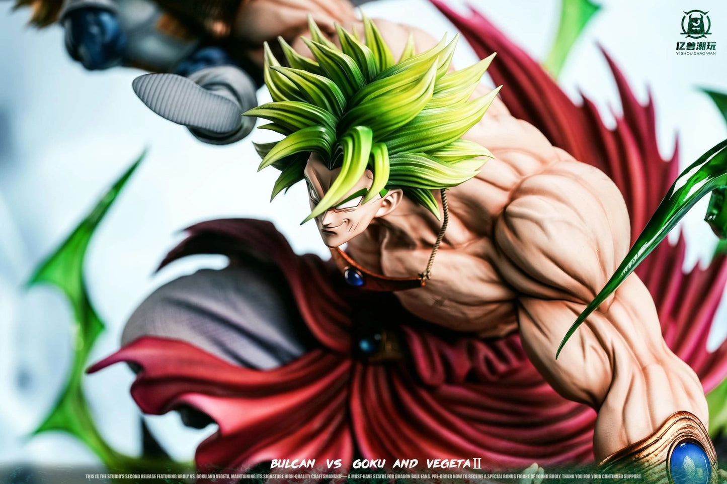 Preventa Resina Broly vs Goku & Vegeta Figura Dragon Ball 1/6 Yi Shou Estudio