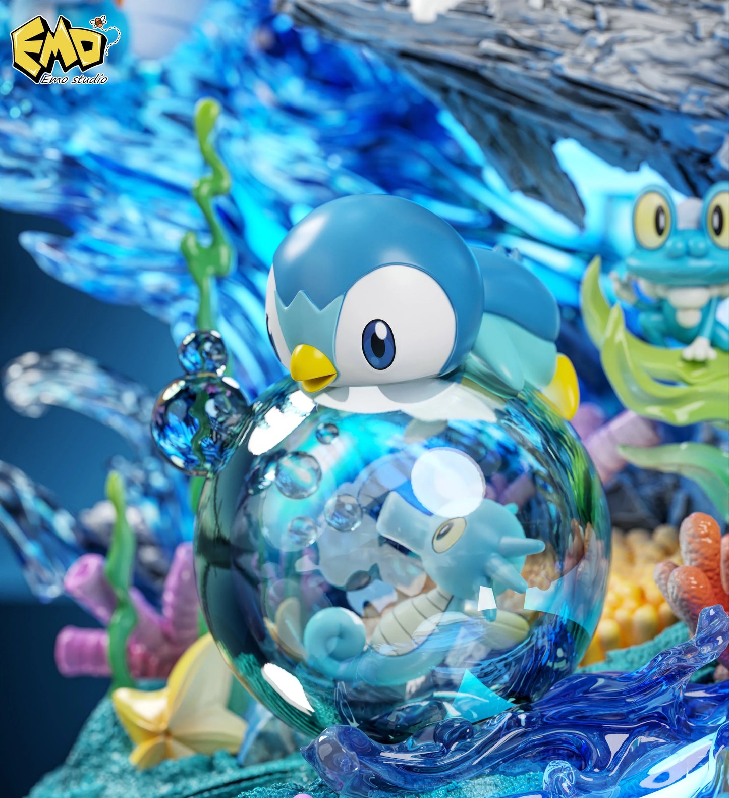 Preventa Resina Pokemon Agua Figura Pokemón  EMO Estudio