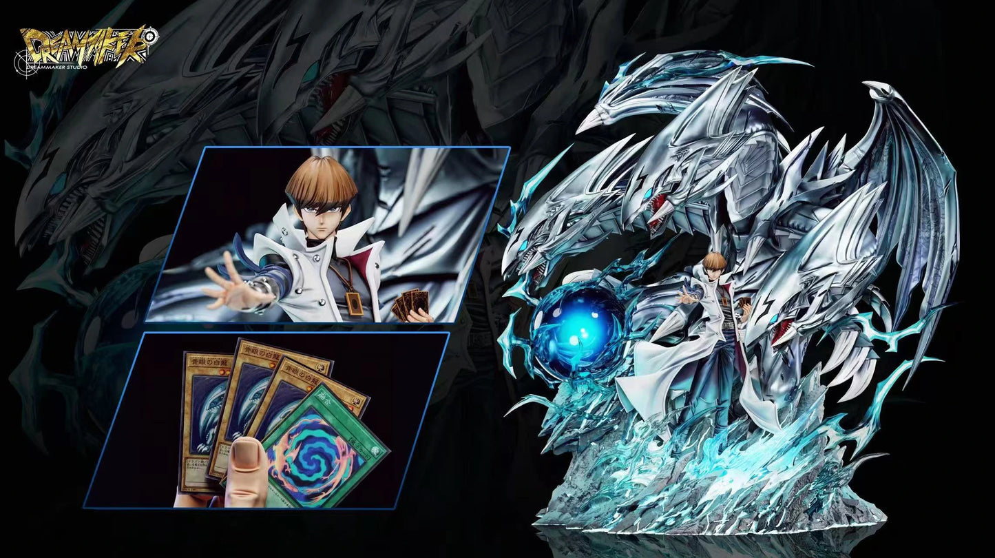 Preventa Resina Seto Kaiba & Dragon de Ojos Azules Figura Yu-Gi-Oh! 1/6 Dreammaker  Estudio