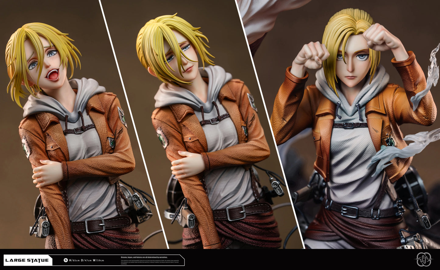 Preventa Resina Titan Femenino & Annie Leonhart Figura Attack On Titan Hertz  Estudio