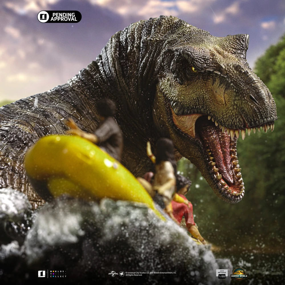 Preventa Resina T-Rex Figura Jurassic World: Rebirt Iron (Licencia) Estudio