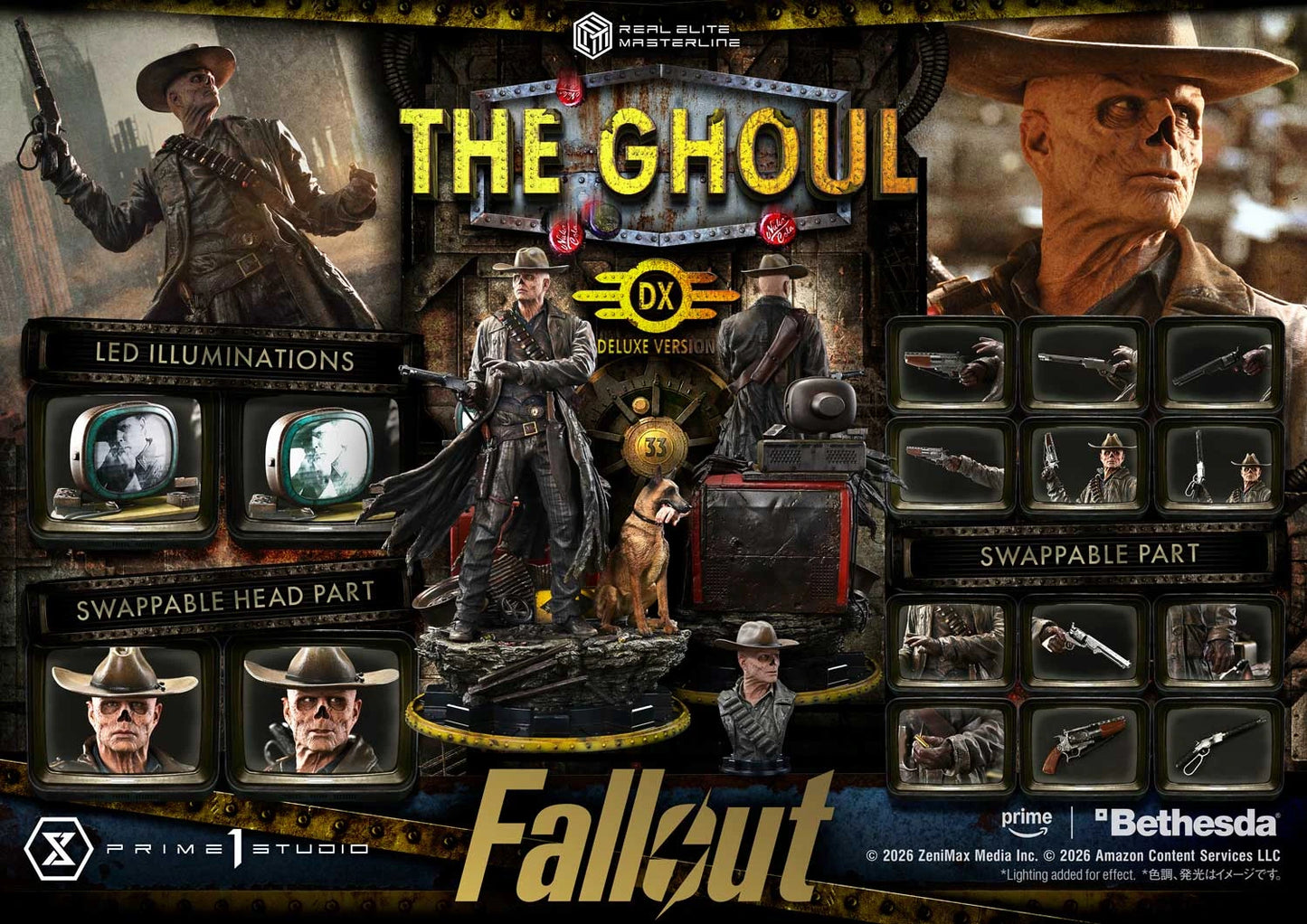 Preventa Resina The Ghoul Figura Fallout Prime 1 (Licencia) Estudio