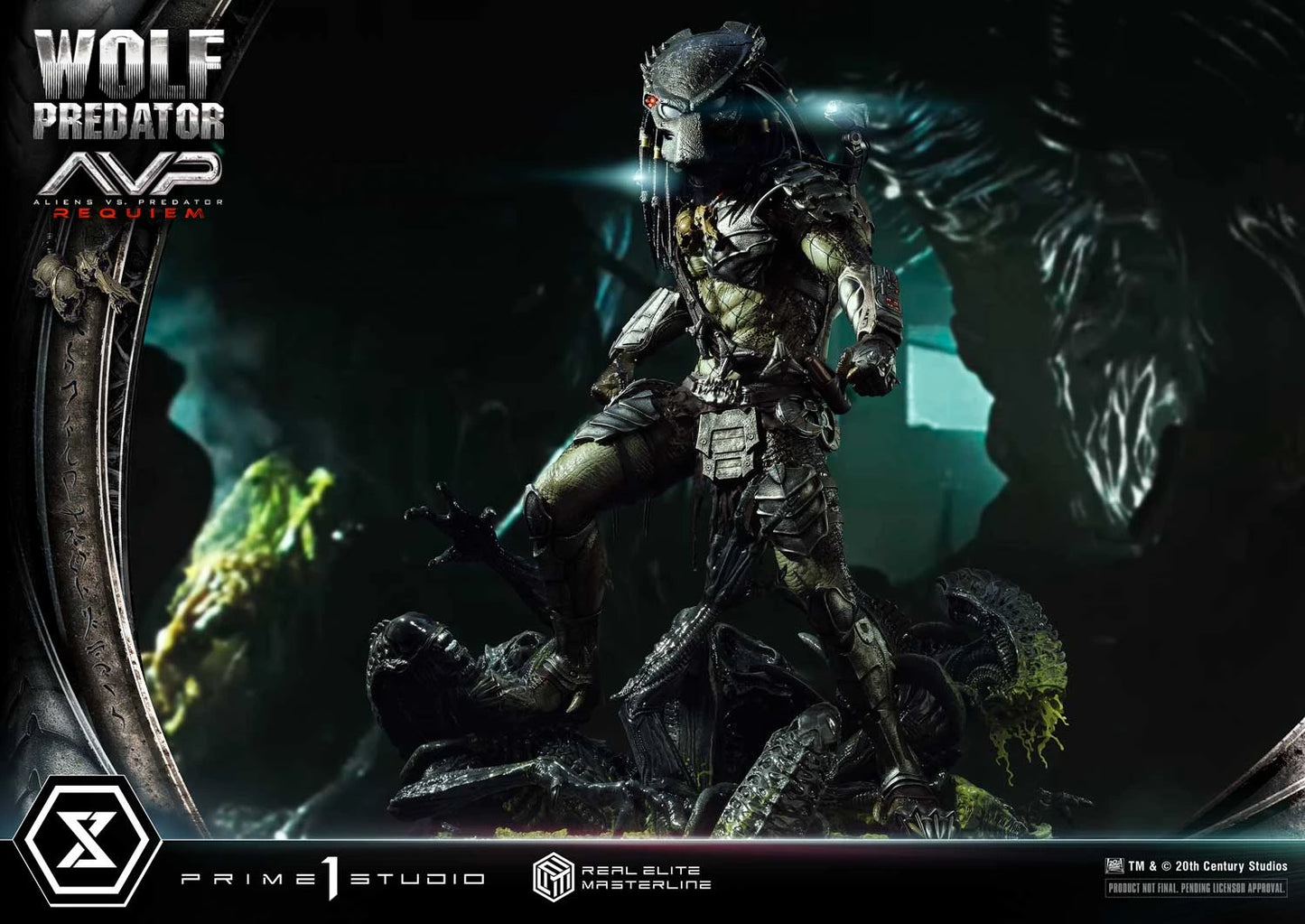 Preventa Resina Wolf Predator Figura Aliens vs Predator: Requiem Prime 1 (Licencia) Estudio