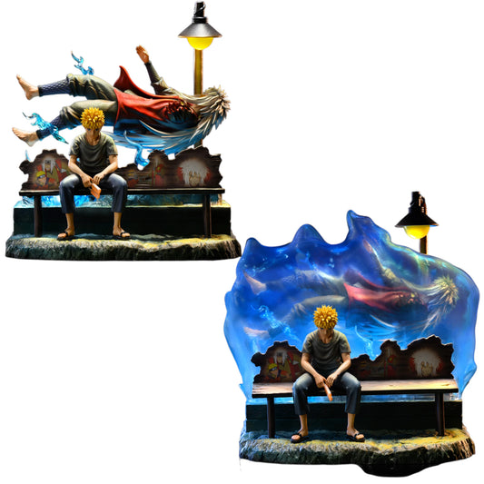 Preventa Resina Naruto & Jiraiya Figura Naruto Kagemusha  Estudio