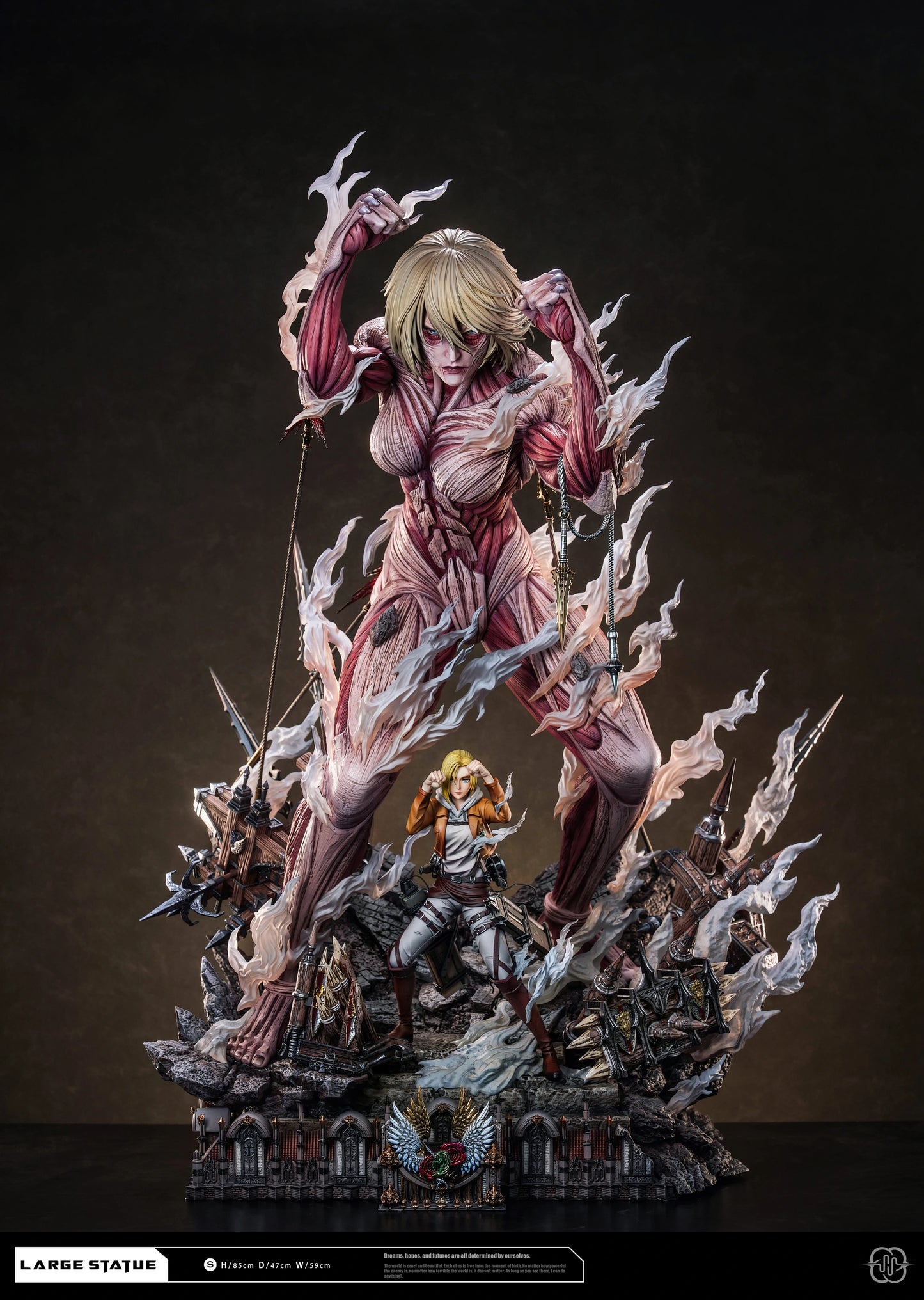 Preventa Resina Titan Femenino & Annie Leonhart Figura Attack On Titan Hertz  Estudio