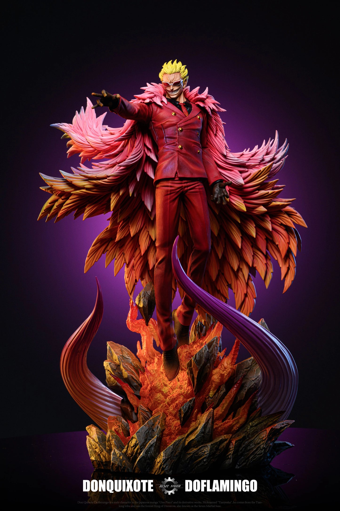 Preventa Resina Donquixote Doflamingo Figura One Piece Reset  Estudio