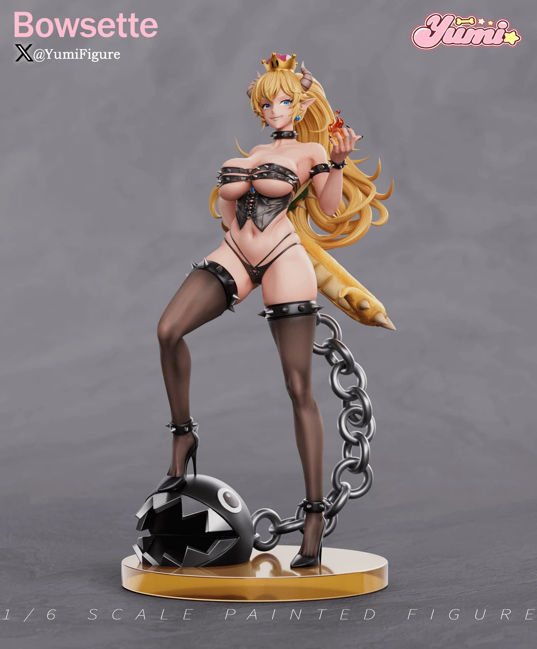 Preventa Resina Bowsette Figura Mario Bros Yumi Estudio