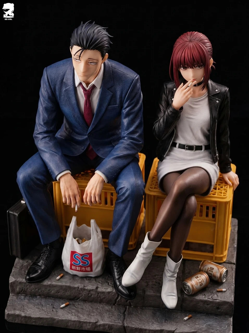 Preventa Resina Futari Sasaki & Tayama Figura Super No Ura de Yani Sū Futari 1/6 BB Girl Estudio