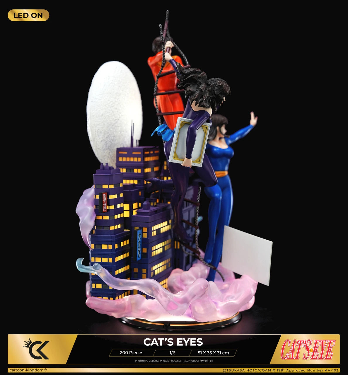 Preventa Resina Hermanas Kisugi Figura Cat's eyes Cartoon Kigdom (Licencia) Estudio