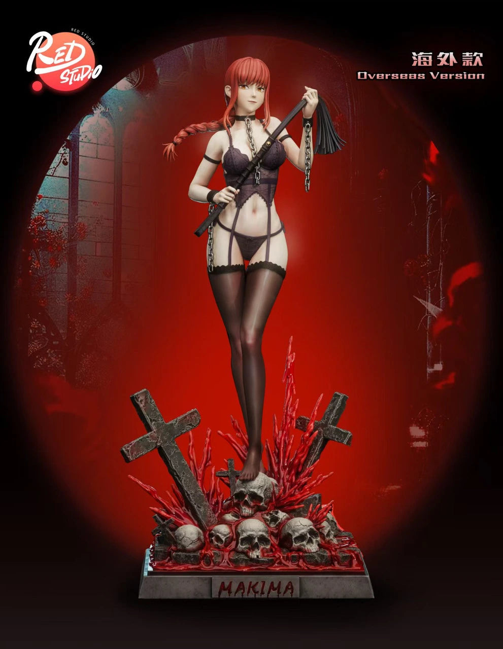 Preventa Resina Makima Figura Chainsaw Man Red Estudio