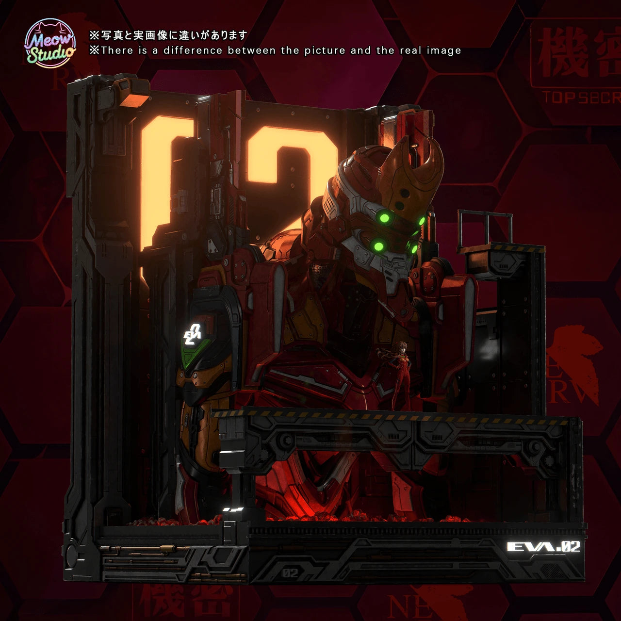 Preventa Resina EVA-02 & Asuka Figura Evangelion  MEOW Estudio