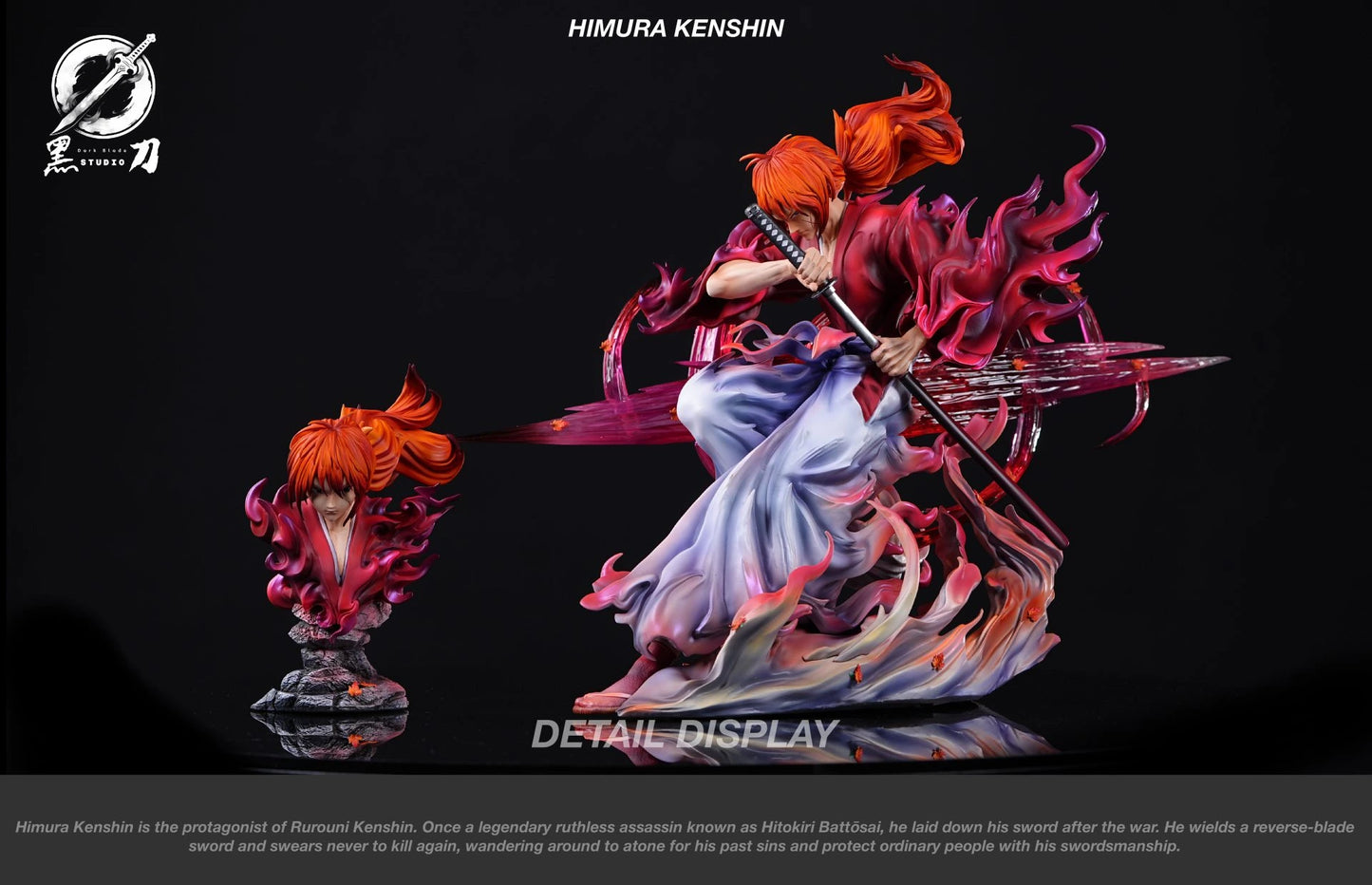 Preventa Resina Himura Kenshin Figura Samurai X Dark Blade  Estudio