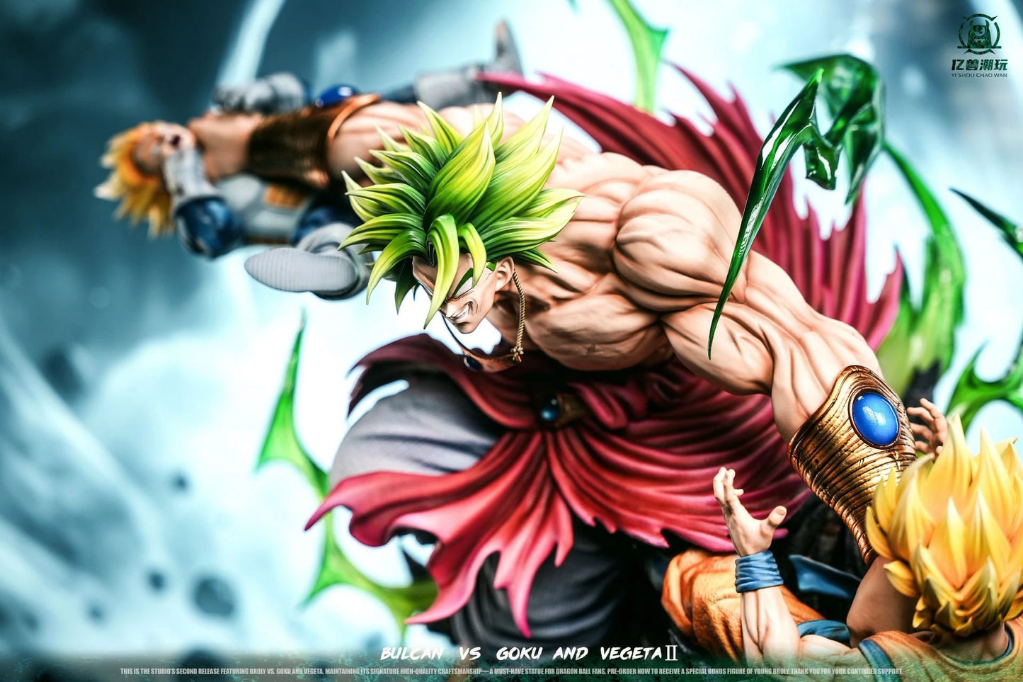 Preventa Resina Broly vs Goku & Vegeta Figura Dragon Ball 1/6 Yi Shou Estudio