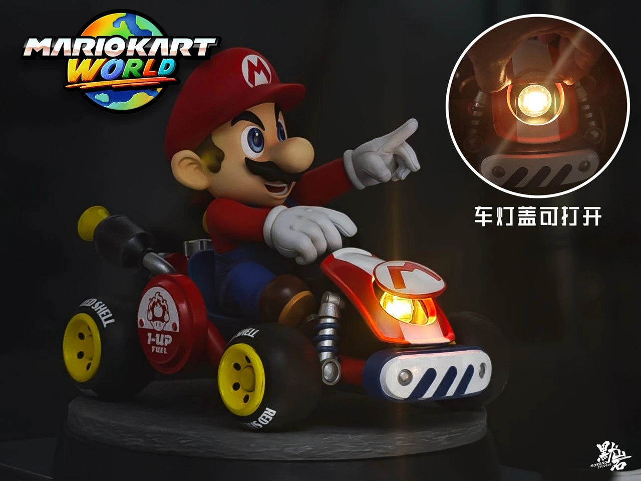 Preventa Resina Mario  Figura MarioKart World Moreno Estudio